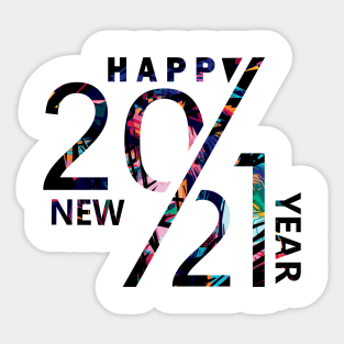 Happy New Year 2021 Sticker